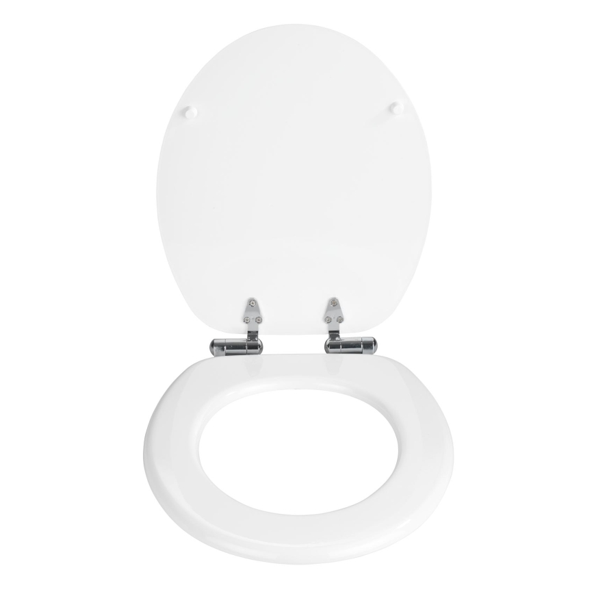 WENKO 22885100-WC Sedile WC URBIO 36x42,5 cm bianco/argento