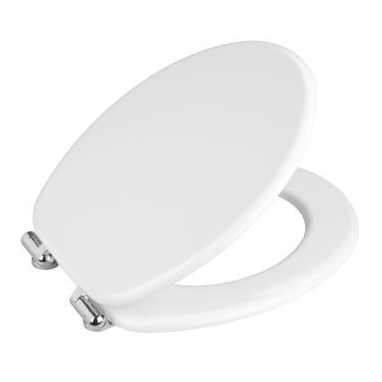 WENKO 22885100-WC Sedile WC URBIO 36x42,5 cm bianco/argento