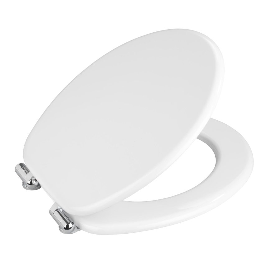 WENKO 22885100-WC Sedile WC URBIO 36x42,5 cm bianco/argento