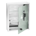 WENKO 22924100 - Armadietto per medicinali 30x40 cm acciaio inox/argento
