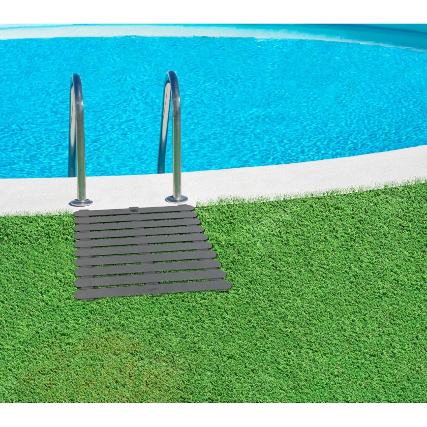 WENKO 22947100-Tappetino doccia per interni ed esterni 55x55 cm grigio
