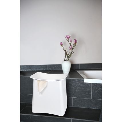 WENKO 22949100 - Sgabello WING 45x48 cm bianco/nero