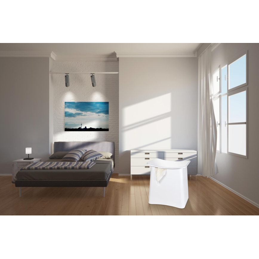 WENKO 22949100 - Sgabello WING 45x48 cm bianco/nero