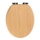 WENKO 22979100 - sedile WC Faggio naturale 35,5x42,5 cm marrone/argento