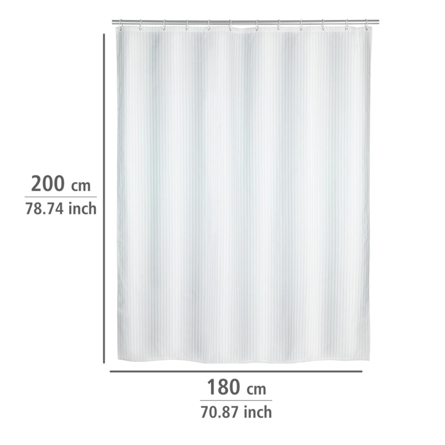 WENKO 23062100 - Tenda doccia PALAIS 180x200 cm bianca