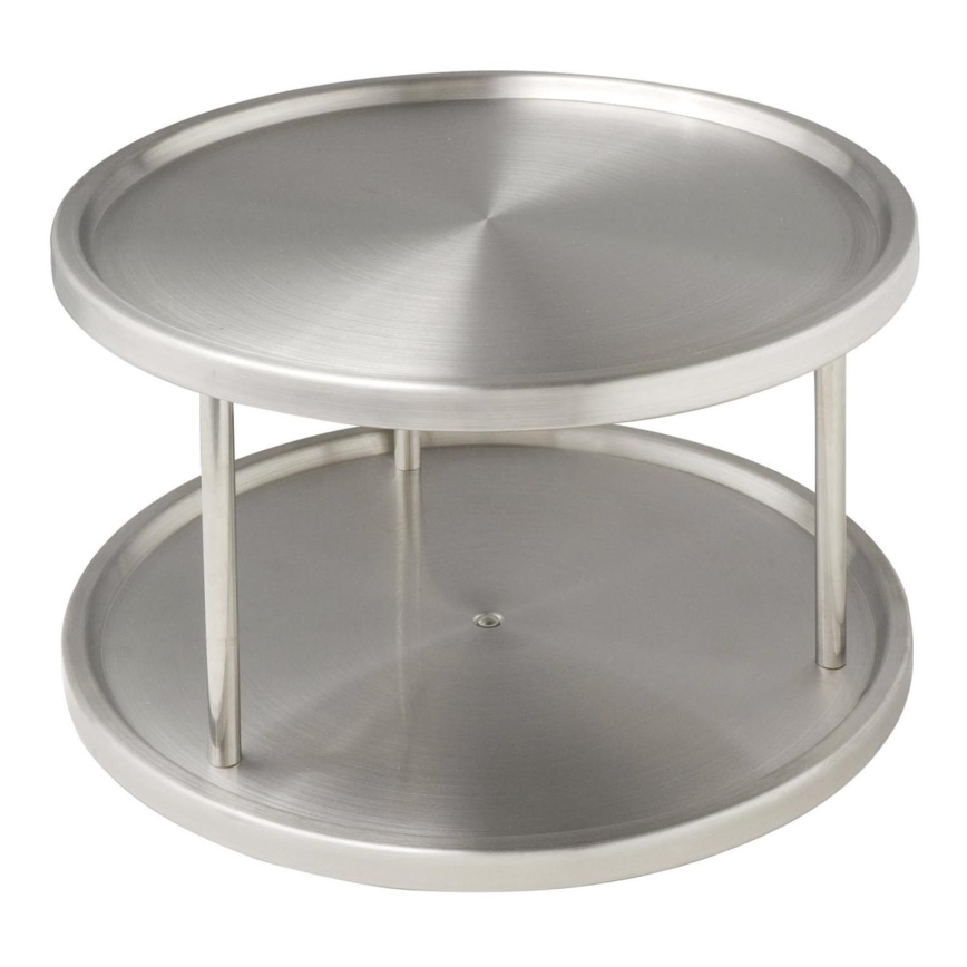 WENKO 2335100 - Carosello per mobile CABINET CAROUSEL 26,5x15,5 cm, acciaio inossidabile/argento