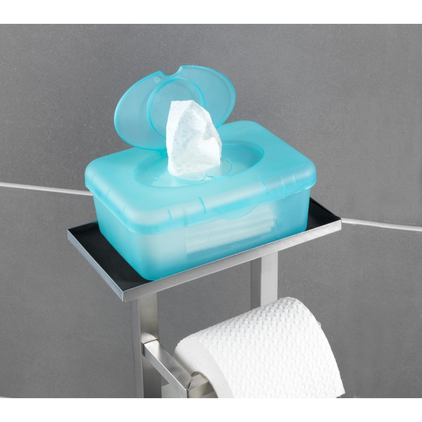 WENKO 23364100 - Scopino WC DEBAR 21x70,5 cm acciaio inox/satinato/bianco
