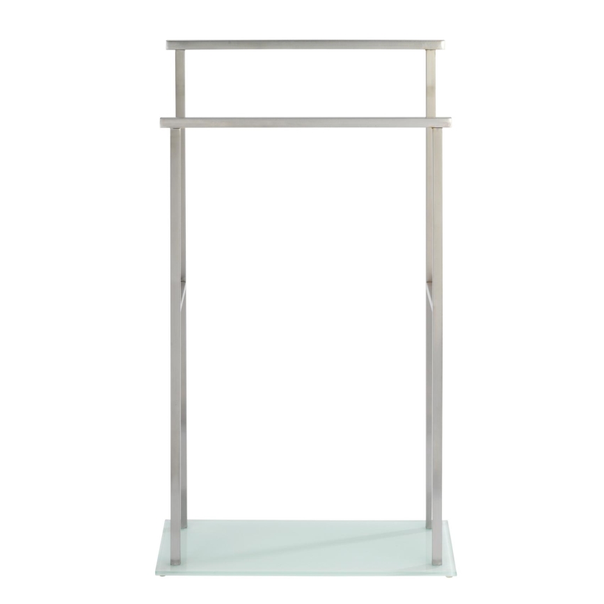 WENKO 23438100 - Porta asciugamani DEBAR 20x83 cm acciaio inox/satinato/bianco