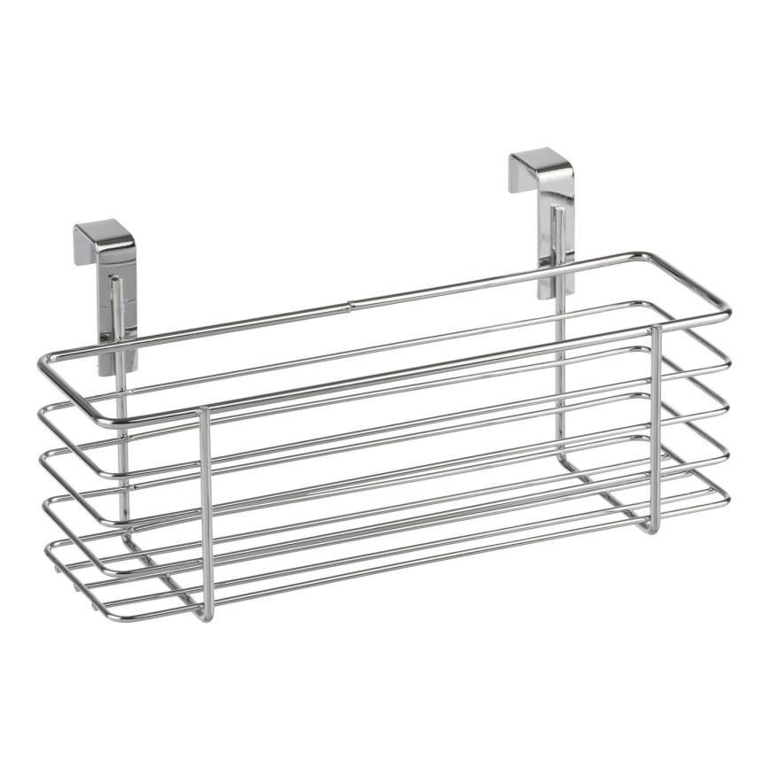 WENKO 2344100 - Cestino SLIM 24x11,5 cm cromo lucido/nero