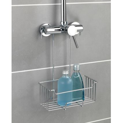 WENKO 23499100 - Mensola doccia MILO 25x36 cm acciaio inox/argento/trasparente
