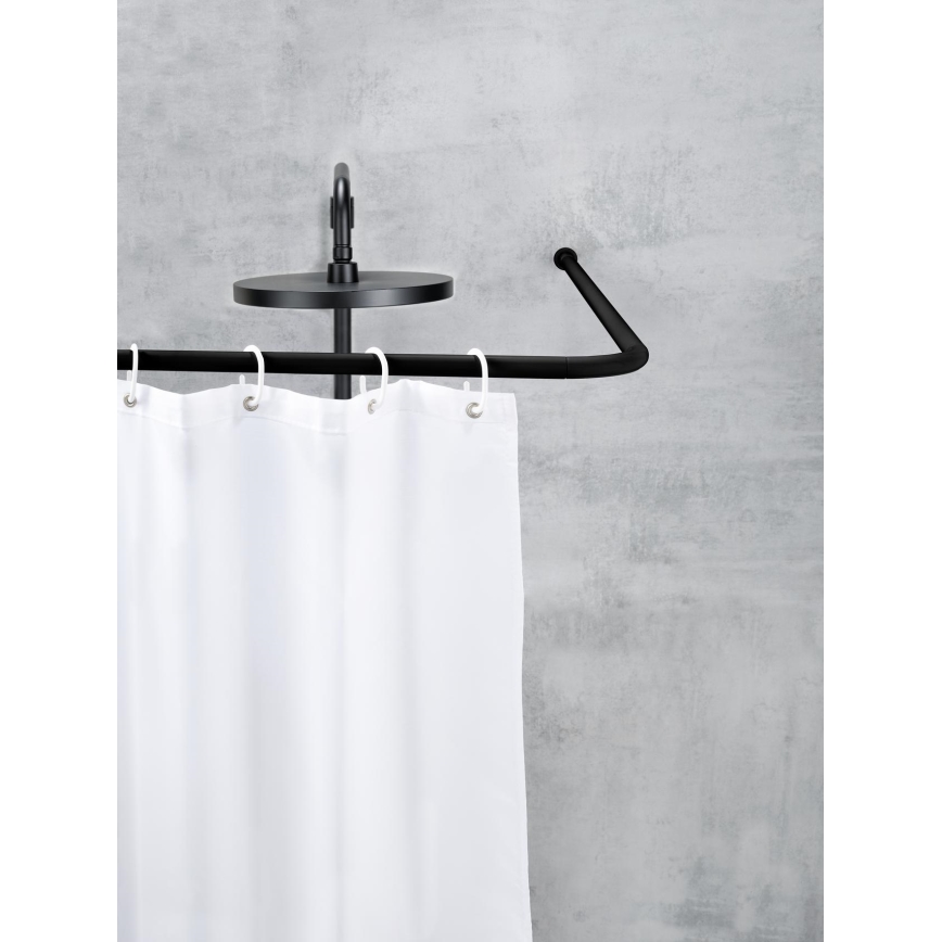 WENKO 23565100 - Asta 2x2 cm nera
