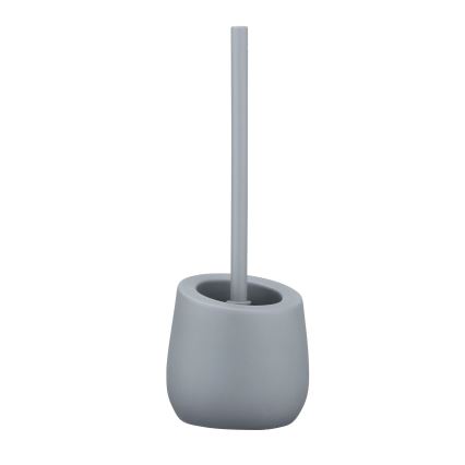 WENKO 23650100 - Scopino per WC BADI 13,5x38 cm grigio
