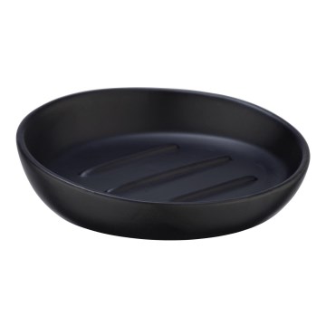 WENKO 23653100 - Portasapone BADI 11,5x3 cm nero