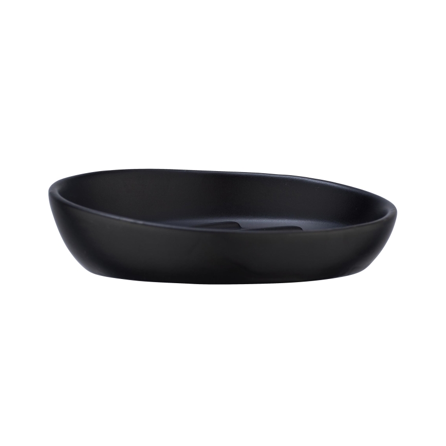 WENKO 23653100 - Portasapone BADI 11,5x3 cm nero