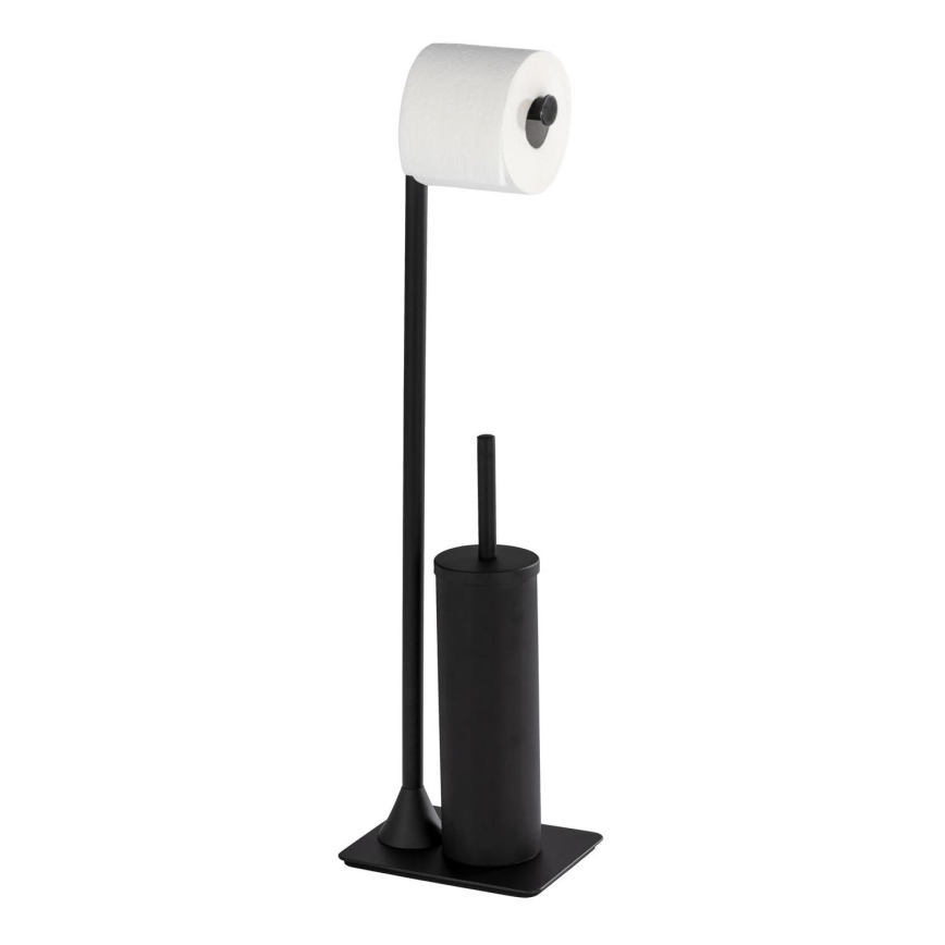 WENKO 23710100 - Scopino per WC HELLA 15x69 cm nero