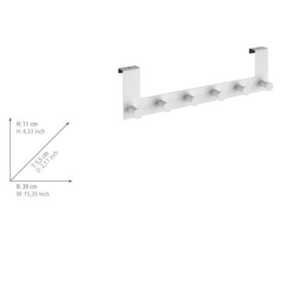 WENKO 23724100-Appendiabiti CELANO 39x11 cm bianco