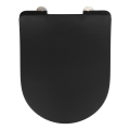 WENKO 23827100-WC sedile WC SEDILO 45,2x36,2 cm nero/argento