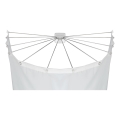 WENKO 23863100 - Supporto doccia 96x72 cm acciaio inox/bianco