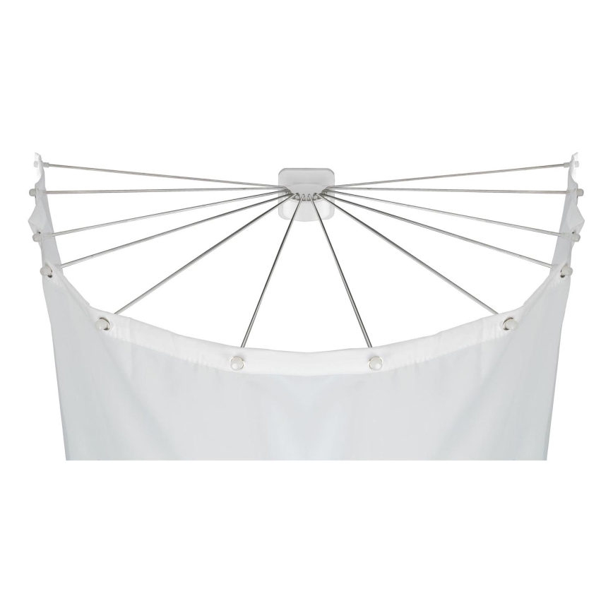 WENKO 23863100 - Supporto doccia 96x72 cm acciaio inox/bianco
