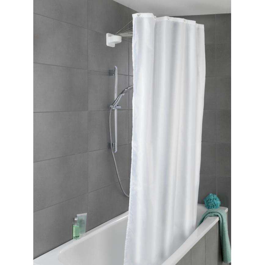 WENKO 23863100 - Supporto doccia 96x72 cm acciaio inox/bianco