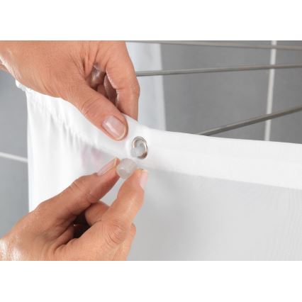 WENKO 23863100 - Supporto doccia 96x72 cm acciaio inox/bianco