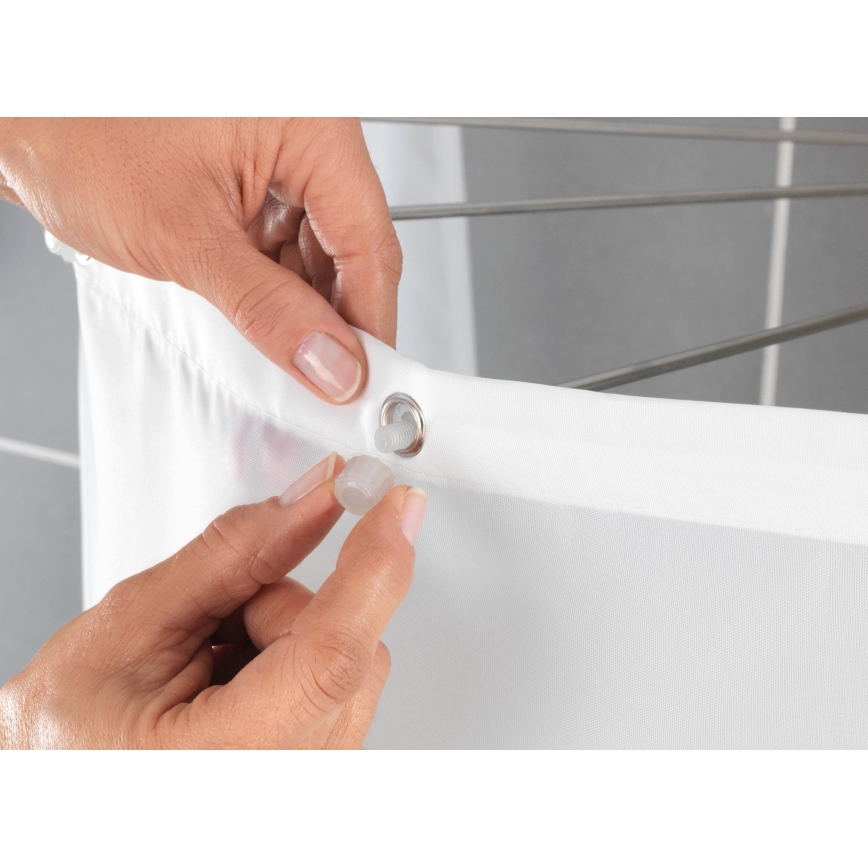 WENKO 23863100 - Supporto doccia 96x72 cm acciaio inox/bianco
