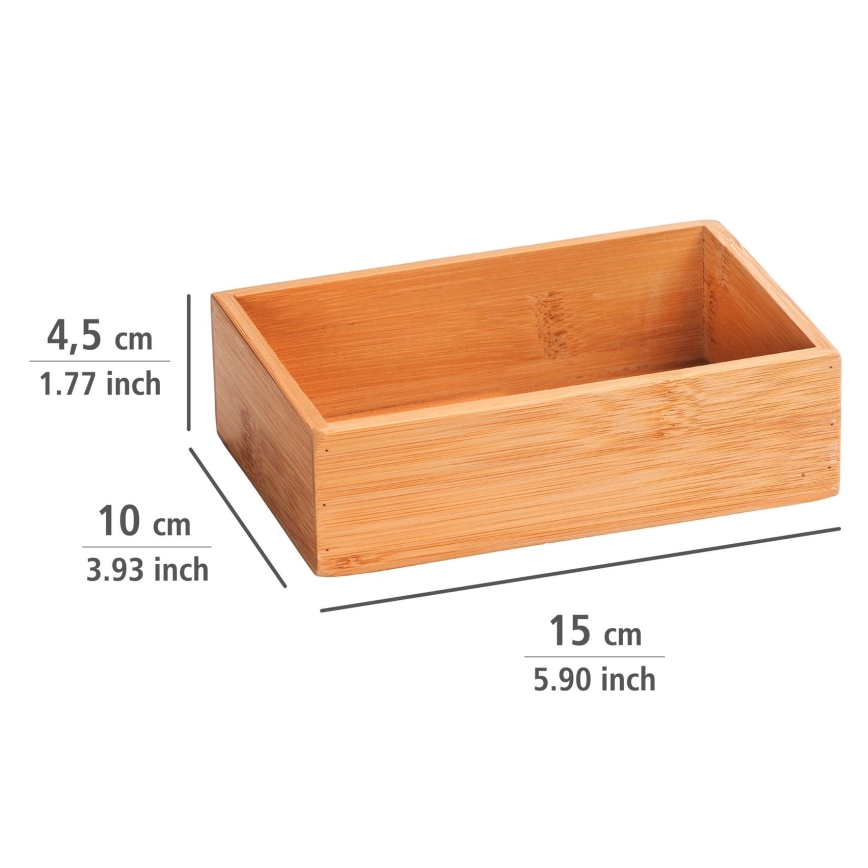 WENKO 23918100 - Vassoio TERRA 15x10 cm marrone