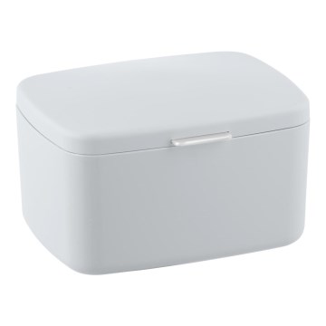 WENKO 23960100 - Scatola BARCELONA 19,5x16 cm bianca/cromo lucido