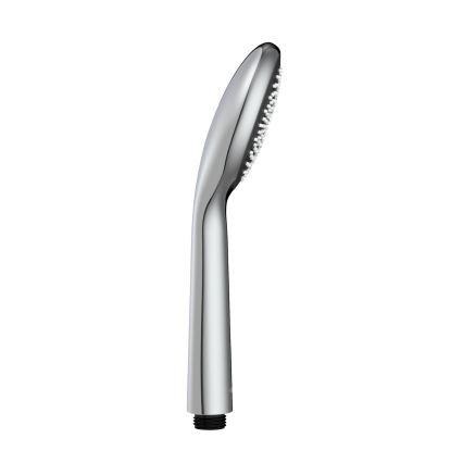 WENKO 23991100 - Soffione doccia SISTEMA DI RISPARMIO IDRICO 9,5x9,5 cm cromo lucido/grigio