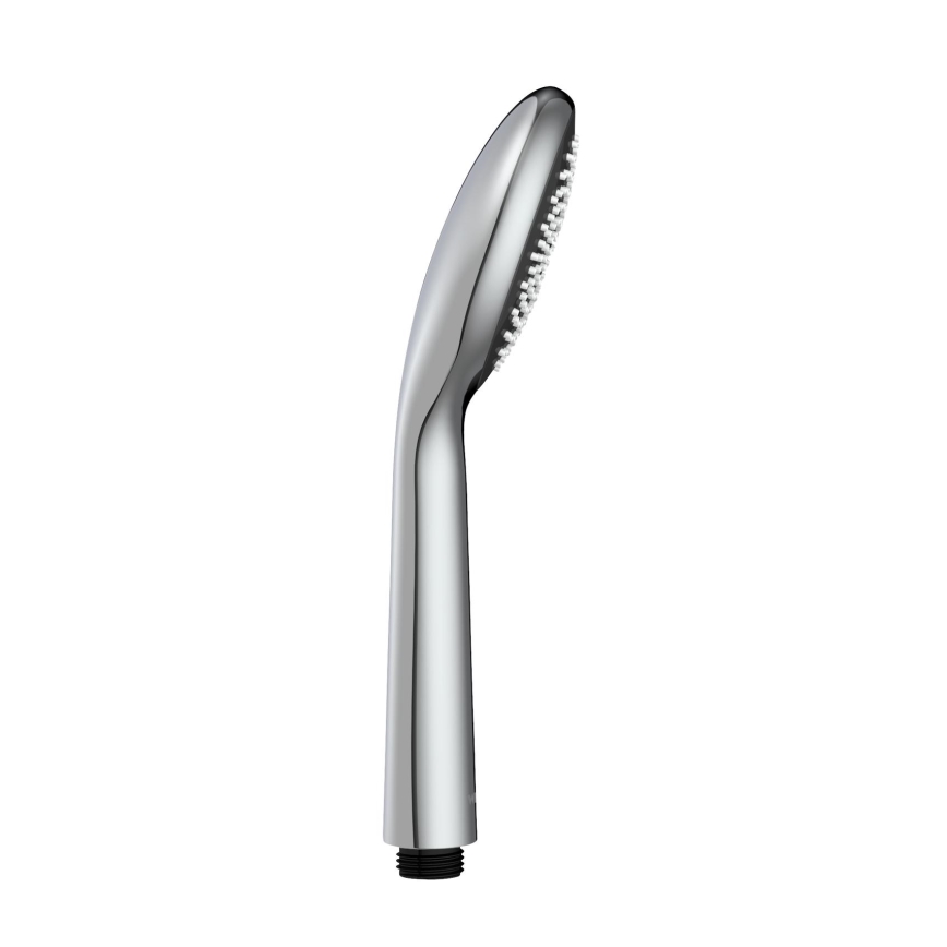WENKO 23991100 - Soffione doccia SISTEMA DI RISPARMIO IDRICO 9,5x9,5 cm cromo lucido/grigio