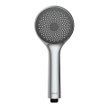 WENKO 23991100 - Soffione doccia SISTEMA DI RISPARMIO IDRICO 9,5x9,5 cm cromo lucido/grigio