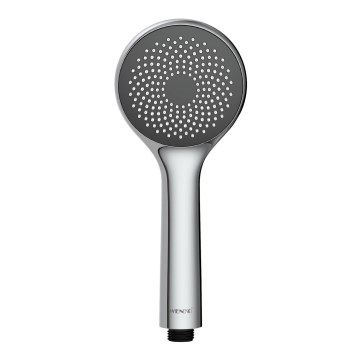 WENKO 23991100 - Soffione doccia SISTEMA DI RISPARMIO IDRICO 9,5x9,5 cm cromo lucido/grigio