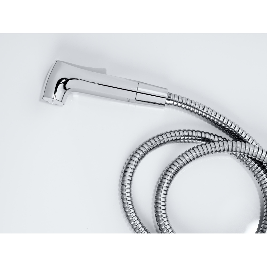 WENKO 23999100 - Set bidet SISTEMA DI RISPARMIO IDRICO 12x7 cm cromo lucido/argento