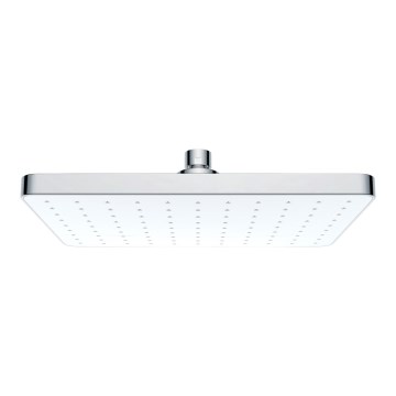 WENKO 24001100 - Soffione doccia PULIZIA AUTOMATICA 25 x 17 cm cromo lucido/bianco