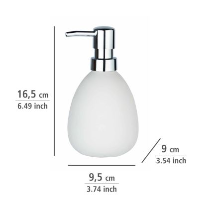 WENKO 24011100 - Dispenser di sapone POLARIS 390 ml bianco
