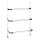WENKO 24025100 - Porta asciugamani IRPINIA 54,5x77,5 cm cromo lucido