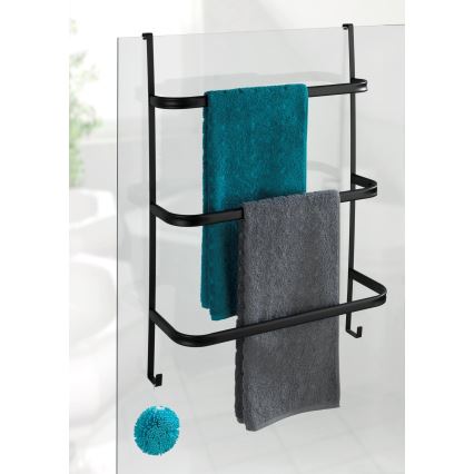 WENKO 24026100 - Porta asciugamani IRPINIA 54,5x77,5 cm nero