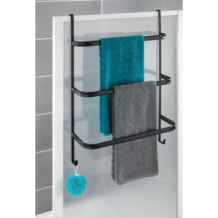 WENKO 24026100 - Porta asciugamani IRPINIA 54,5x77,5 cm nero