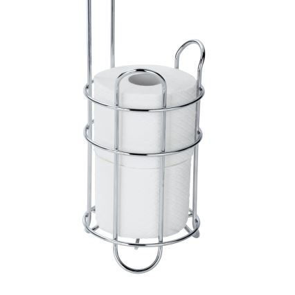 WENKO 24074800 - Porta rotolo per carta igienica 16x59 cm cromo lucido