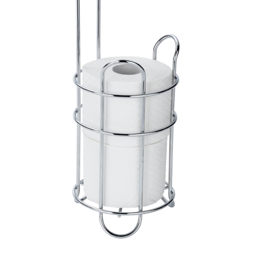 WENKO 24074800 - Porta rotolo per carta igienica 16x59 cm cromo lucido