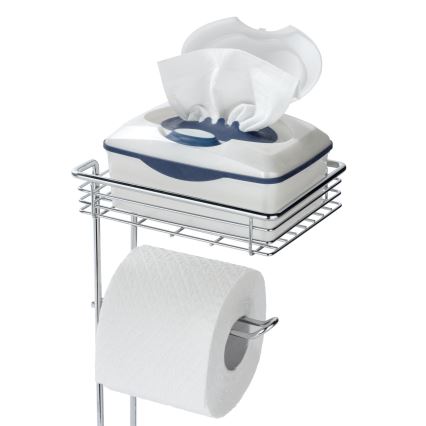 WENKO 24074800 - Porta rotolo per carta igienica 16x59 cm cromo lucido