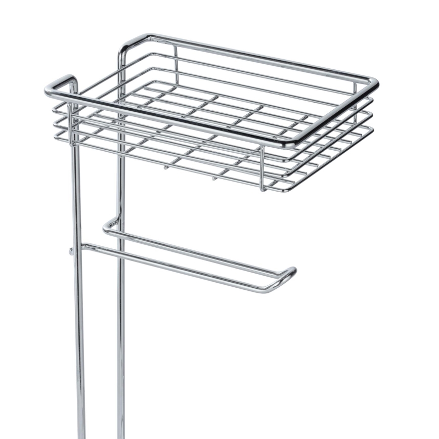 WENKO 24074800 - Porta rotolo per carta igienica 16x59 cm cromo lucido