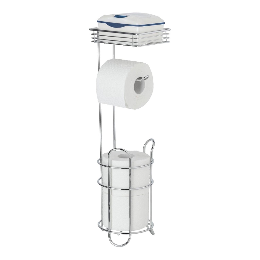 WENKO 24074800 - Porta rotolo per carta igienica 16x59 cm cromo lucido