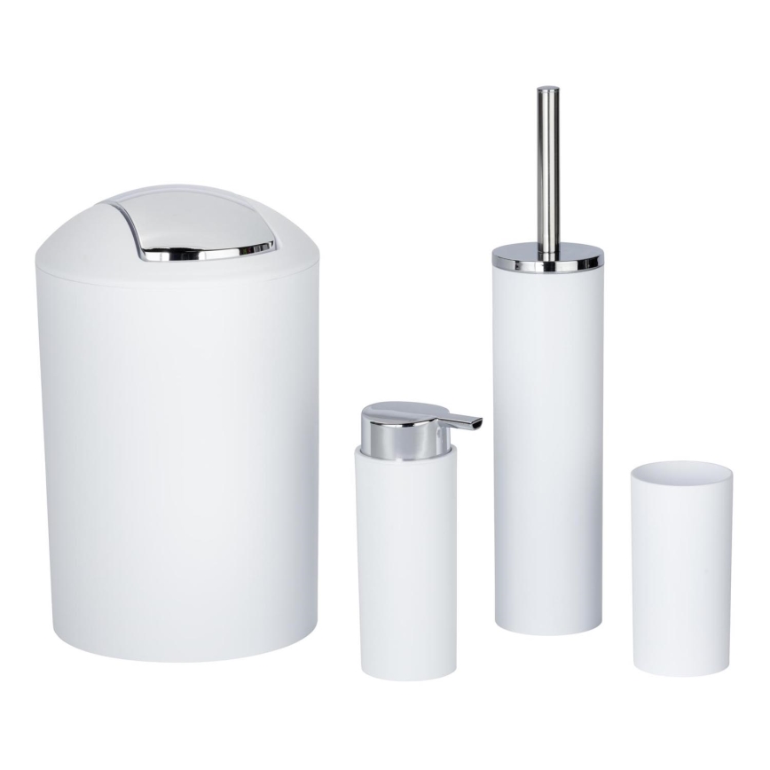 WENKO 24077800 - Set CALVO 6,5x13 cm bianco/cromo lucido