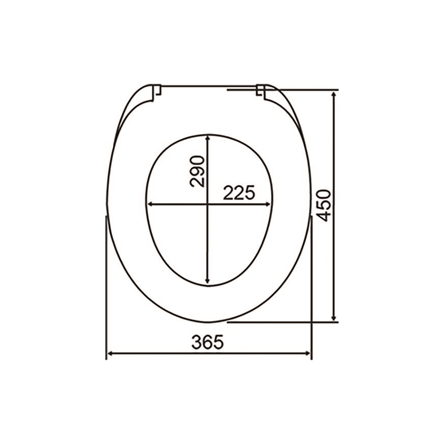 WENKO 24082800 - Sedile WC DROPLETS 45x38,8 cm blu/bianco