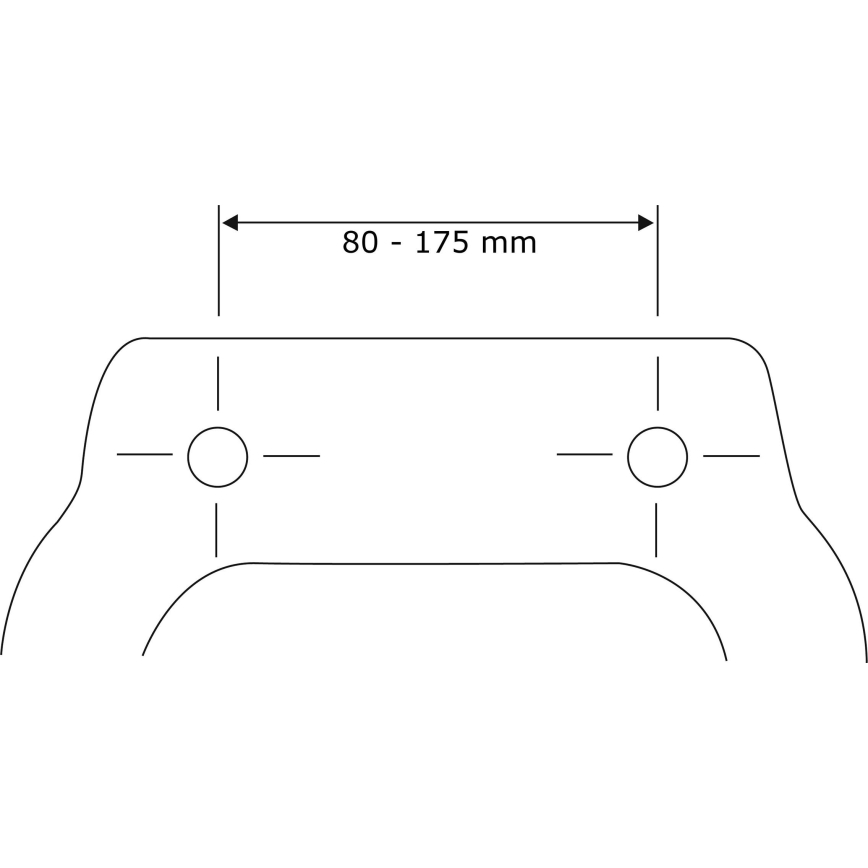 WENKO 24082800-Sedile WC DROPLETS 45x38,8 cm multicolore/cromato lucido