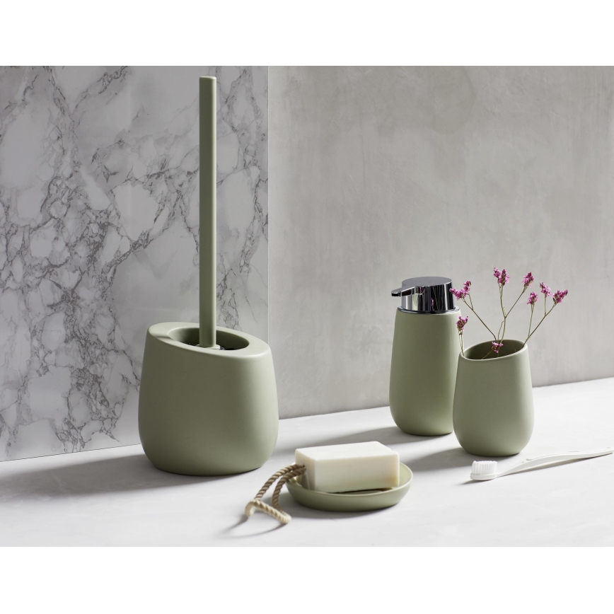 WENKO 24120100 - Scopino WC BADI 13,5x38 cm verde