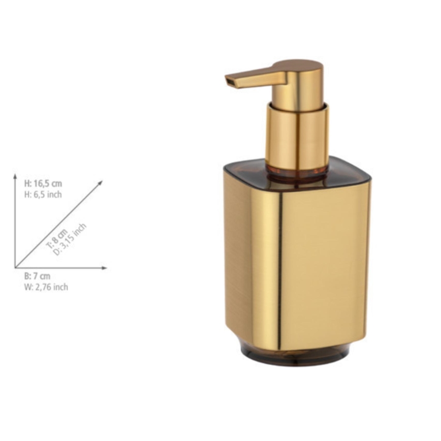 WENKO 24161100 - Dispenser di sapone AURON 300 ml dorato