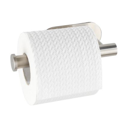 WENKO 24166100 - Portarotolo per carta igienica TURBO-LOC OREA MATT 16x7 cm acciaio inox/argento