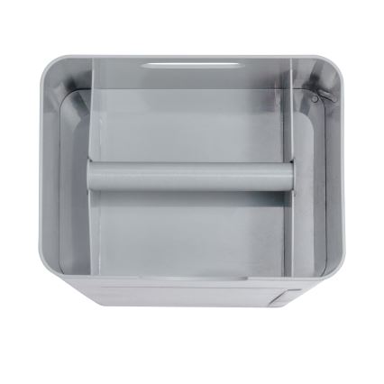 WENKO 24213100 - Scopino per WC IMON 20x58,5 cm grigio